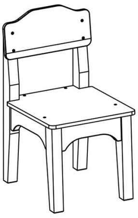 Детский стул раскраска
