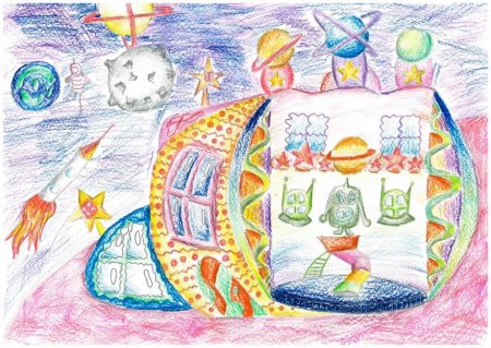 Рисунок на тему космический отель