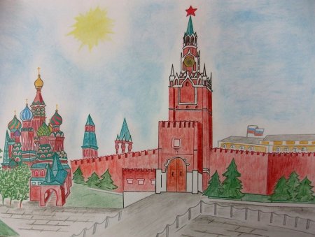 Спасская башня Московского Кремля вектор