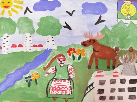 Рисунок моя Югра