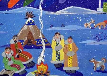 Рисование чувашских узоров в старшей группе