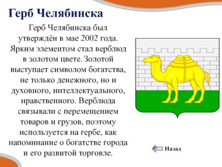Происхождение герба Челябинска