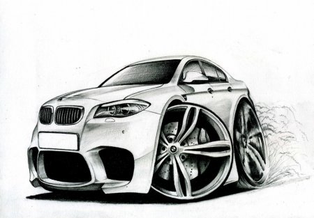 BMW m5 f90 рисунок