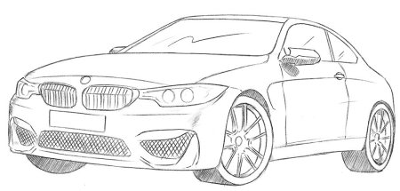 Машина BMW raskraska