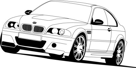 Раскраска машины BMW m3 GTR