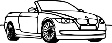 Раскраска BMW m3 GTR