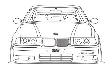 BMW m4 drawing