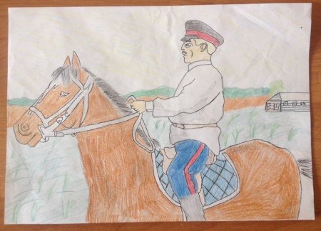 Рисунок на казачью тему