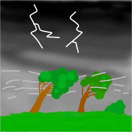 Гроза рисунок