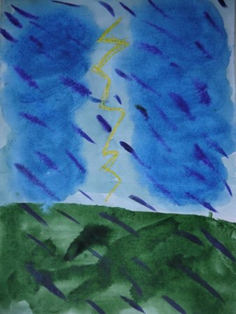 Весенняя гроза рисование в подготовительной группе