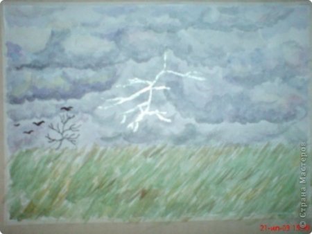 Рисование Весенняя гроза