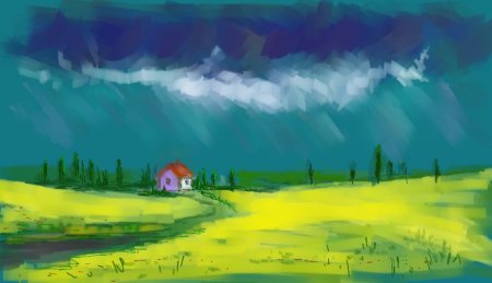 Рисование гроза