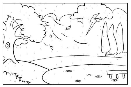 Гроза раскраска