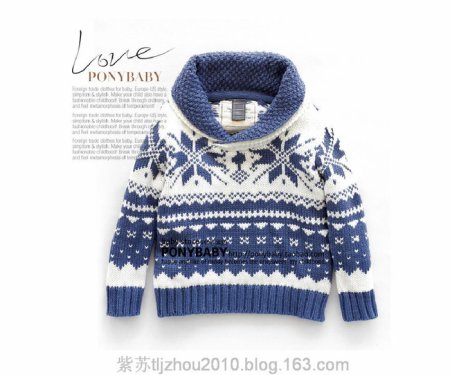 Детские свитера вязаные жаккардом