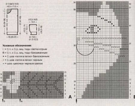 Детский свитер интарсия схемы