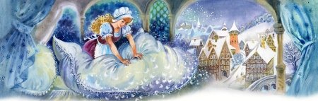 Раскраска госпожа Метелица братья Гримм