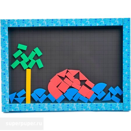 Мозаика магнитная паровозик 176 Эл