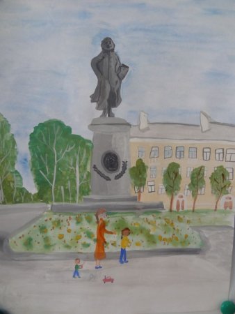 Детские рисунки памятников
