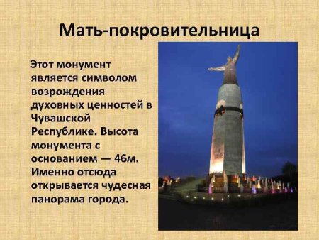 Мать покровительница Чебоксары презентация