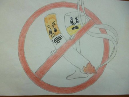 Рисунок на тему курение