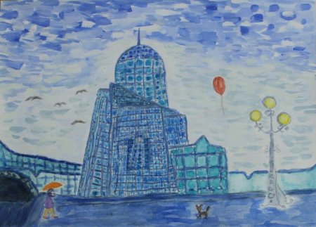 Рисование вокзала Самара