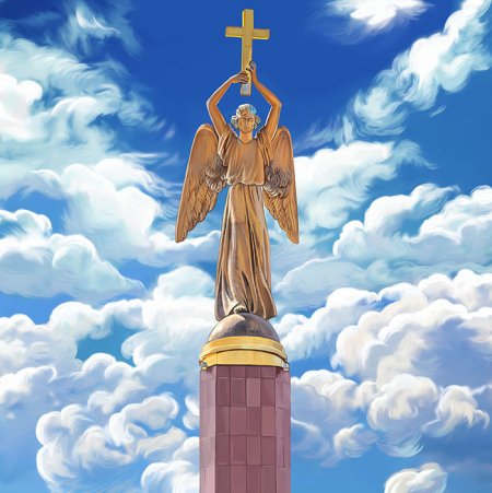 Ставрополь монумент ангел-хранитель Ставрополя