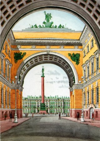 Дворцовая площадь арка главного штаба