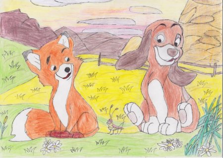 Рисунки о дружбе из мультиков