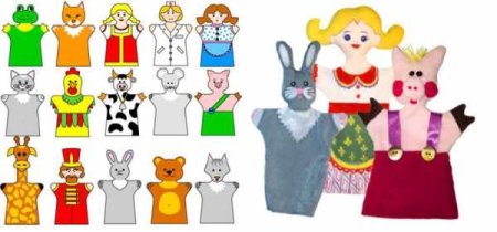 Персонажи для пальчикового театра