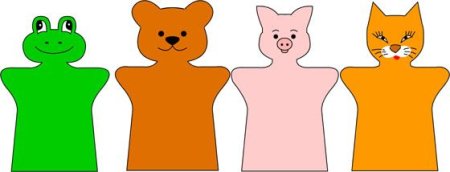 Шаблон куклы на руку