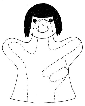 Эскиз куклы для театра