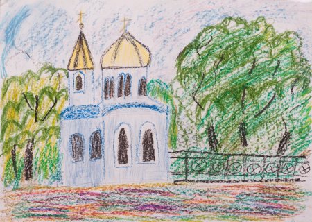 Храм рисунок для детей