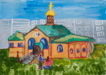 Рисунки храма в Задонске