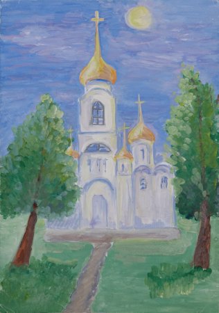 Рисуем Курск Знаменский собор