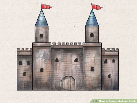 Башня донжон романский стиль рисунки