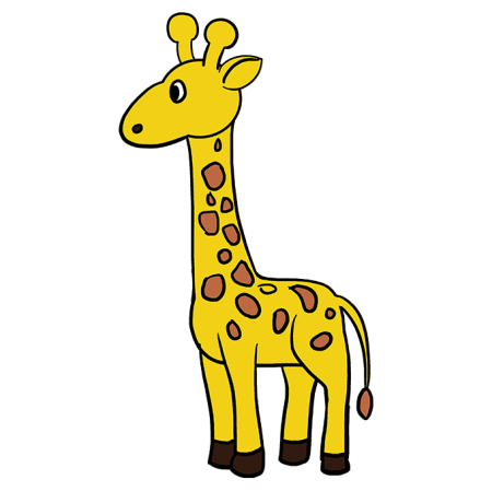 Рисунок жирафа для детей