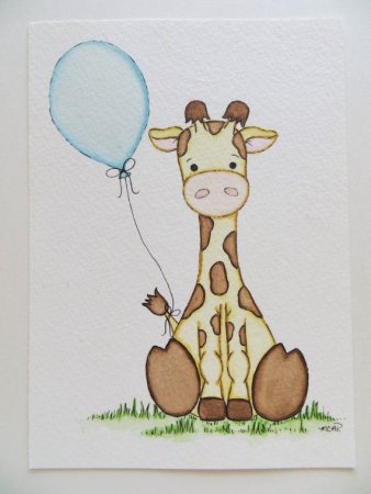 Жирафик для срисовки