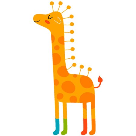 Жираф рисунок для детей