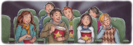 Идти в кино рисунок