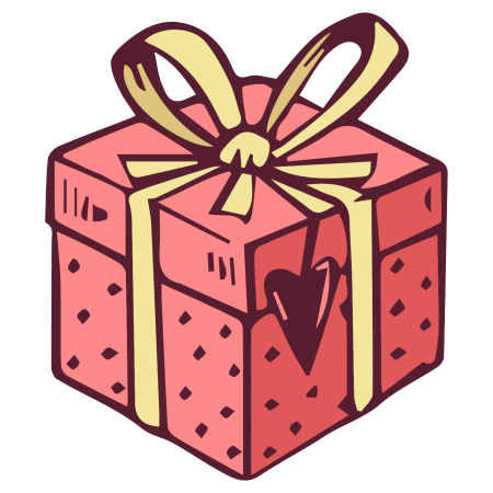 Подарочная коробка мультяшная