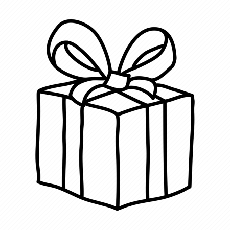 Нарисовать новогодний подарок