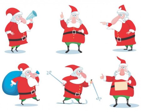 Дед Мороз векторный