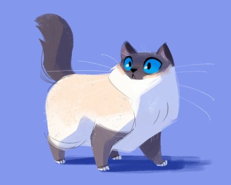 Сиамская кошка стилизованная