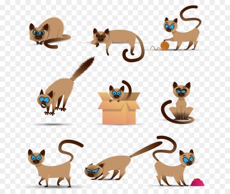Векторный котенок