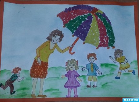 Детские рисунки воспитатель