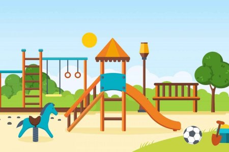 Дети детская площадка фон