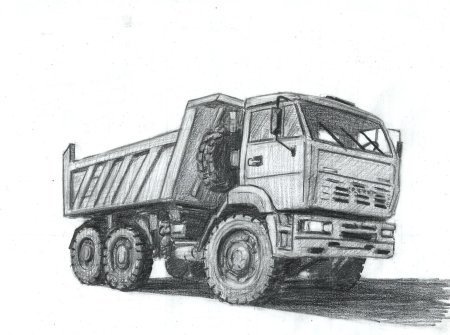 Раскраска КАМАЗ 5350