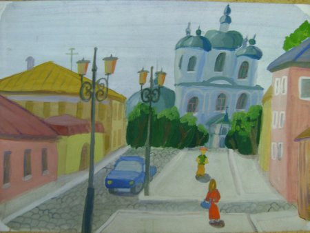 Мы рисуем улицу рисунки детей