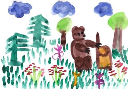 Медведь музыкант Бианки