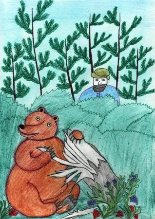 Медведь музыкант Бианки